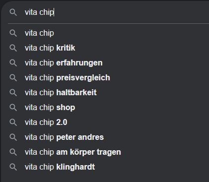 Vita Chip Erfahrungen Kritik Partner